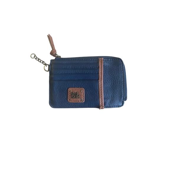 The Sak Leather Iris Card Wallet Black/Brown 6X4 - Picture 1 of 3